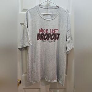 Gray Graphic T-Shirt, See Measurement